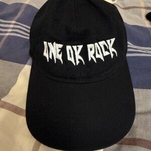 ONE OK ROCK Official Tour Merchandise Embroidered Black Dad Hat Baseball Cap